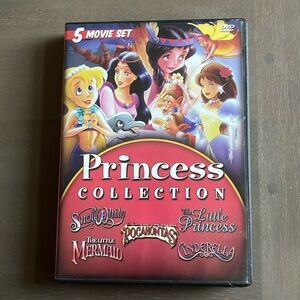 Princess Collection- 5 Movie Set DVD- English & Spanish Language tracks